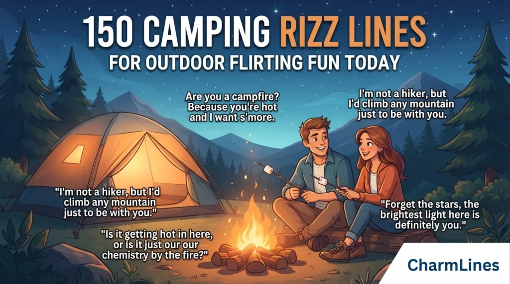 150 Camping Rizz Lines for Outdoor Flirting Fun Today