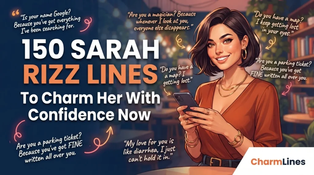 150 Sarah Rizz Lines to Charm Her With Confidence Now