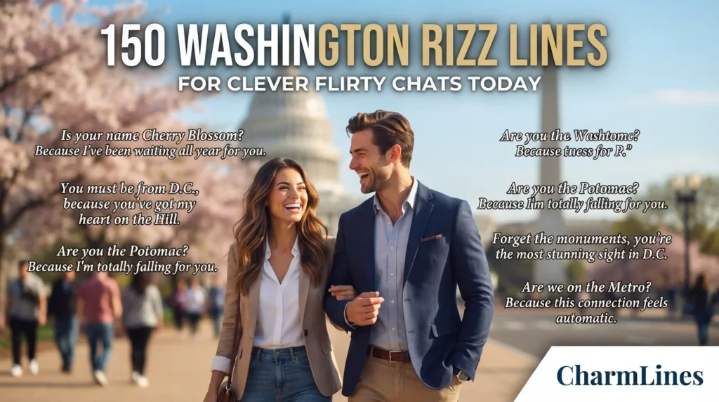 150 Washington Rizz Lines for Clever Flirty Chats Today