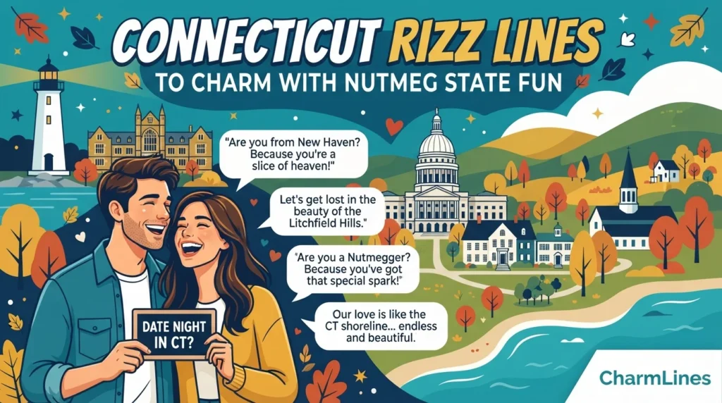 Connecticut Rizz Lines to Charm with Nutmeg State Fun