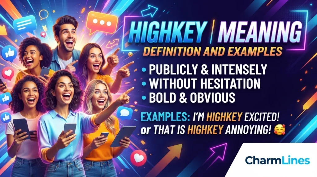 HIGHKEY Slang Meaning: Definition and Examples