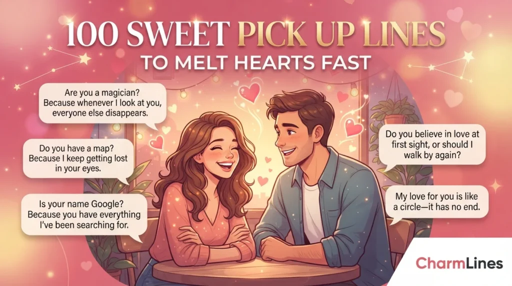 100 Sweet Pick Up Lines to Melt Hearts Fast