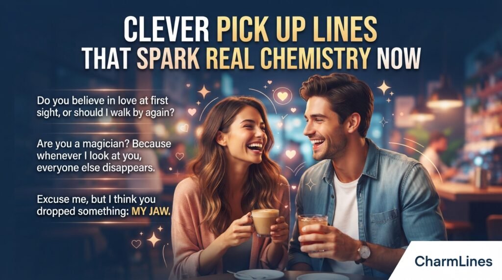 Clever Pick Up Lines That Spark Real Chemistry Now